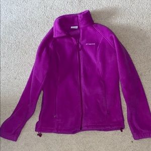 Columbia Magenta fleece zip up
